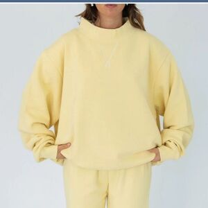 Parke heritage French terry mockneck sweatshirt peel